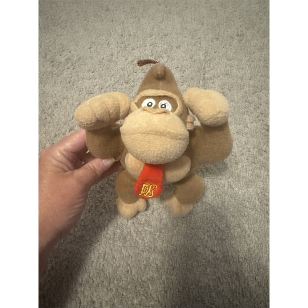 DK Donkey Kong 8" Plush Doll Stuffed Toy Official Licensed Nintendo Super Mario
